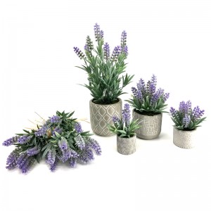 Moderne kunstmatige potplant Home Decor Lavendel Bloemen Regelingen Tafelbladdecoratie