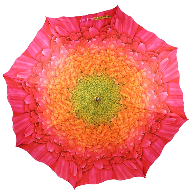 Bloemenparaplu automatische functie rechte paraplu met aangepaste
