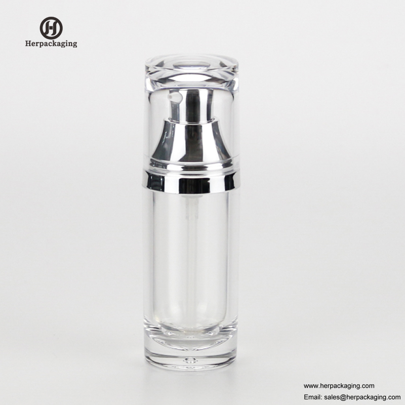 HXL328A Lege acryl airless crème en lotionfles cosmetische verpakking verpakking voor huidverzorging
