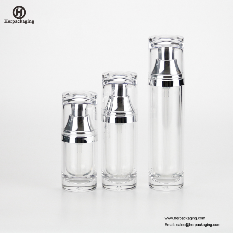 HXL328A Lege acryl airless crème en lotionfles cosmetische verpakking verpakking voor huidverzorging