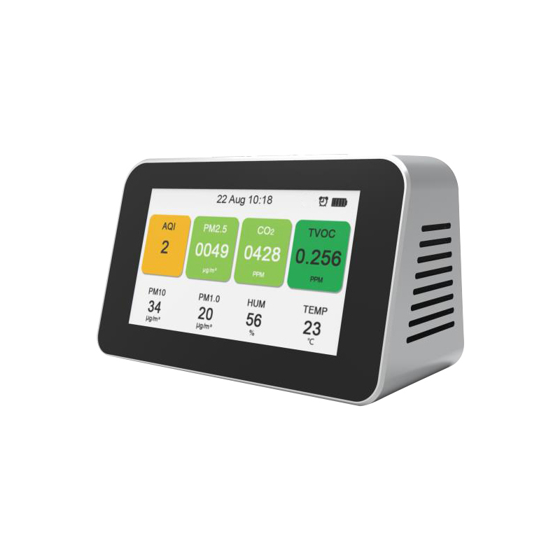 Dienmern 2019 Draagbare luchtkwaliteitsdetector CO2 PM2.5 tester binnenluchtdetector PM1.0 PM10 slimme luchtkwaliteitsmeter HCHO