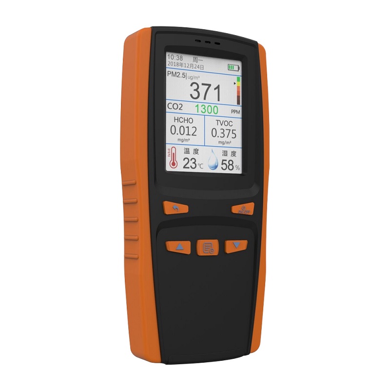 Luchtkwaliteitstester CO2-detector Deeltjesstof Luchtkwaliteitsmeter digitale luchtanalysator PM2.5 PM1.0 TVOC