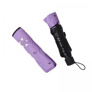 Mooie print 3-voudige handleiding open magische kleur veranderende paraplu onder regent