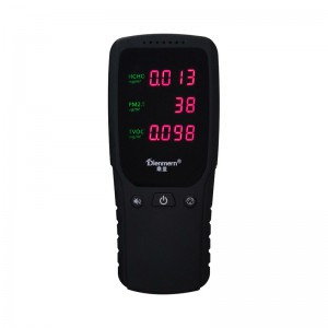 PM2.5 HCHO TVOC Luchtdetector Monitor