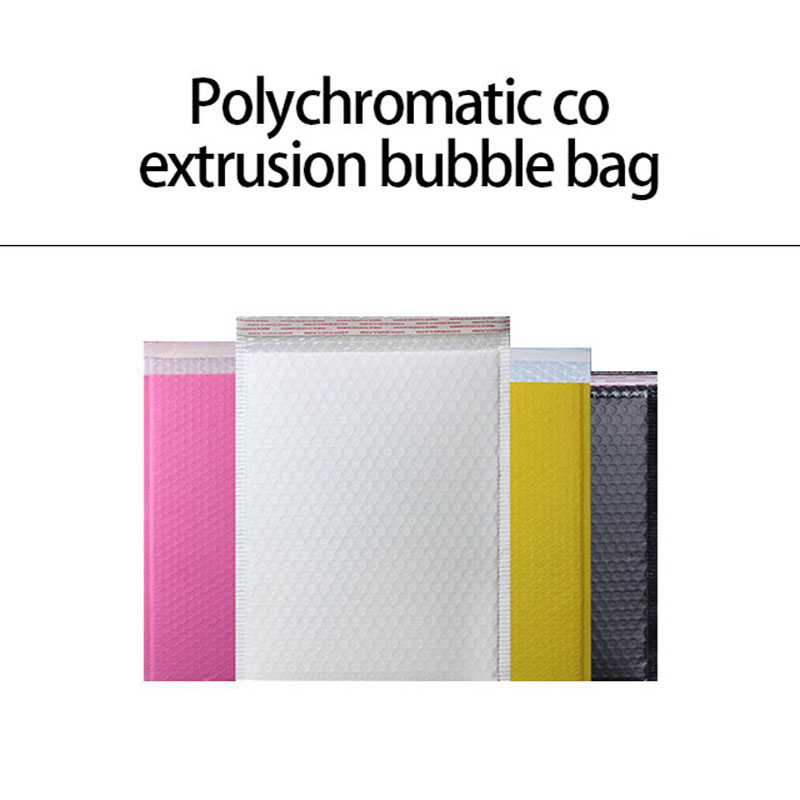 Zelfdichtend eigen logo afdrukken glanzend aluminiumfolie film custom rose goud metallic bubble mailer bags