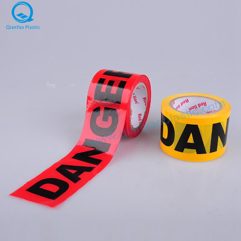 Rood / geel / blauw GEVAAR Barricade tape, groen GEVAAR Barrière tape