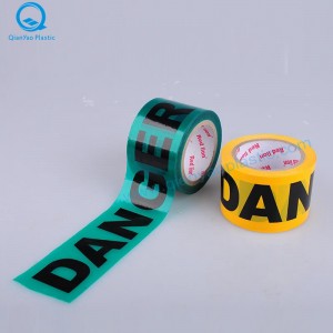 Rood / geel / blauw GEVAAR Barricade tape, groen GEVAAR Barrière tape