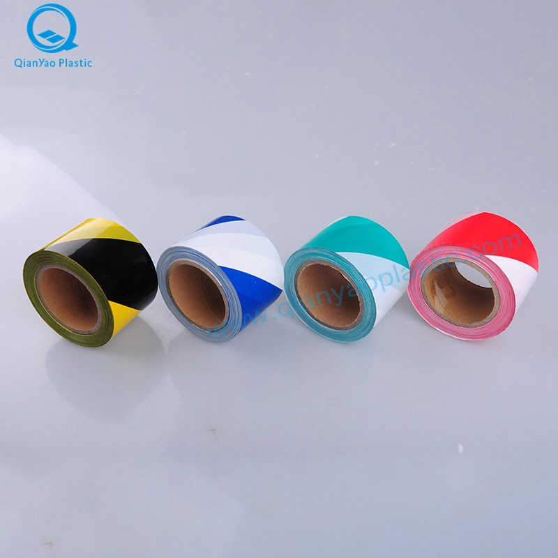 China Rood / Wit waarschuwingstape; Blauw / groen / wit waarschuwingstape; Geel / Zwart Barricade Tape