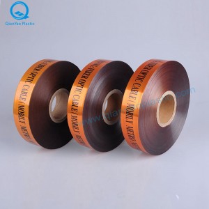 Saudi-Arabië GEVAAR / VOORZICHTIG Waarschuwingstape voor ondergrondse telecommunicatiekabel; Glasvezelkabel onder undergournd waarschuwingstape