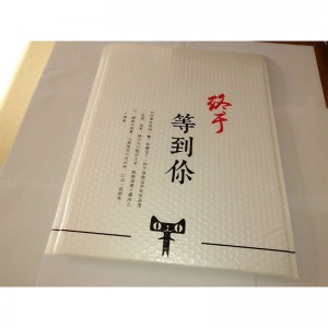 wit Metallic Folie Custom Bubble Envelop Poly Mailer Met Logo / mailingzakken Padded Plastic