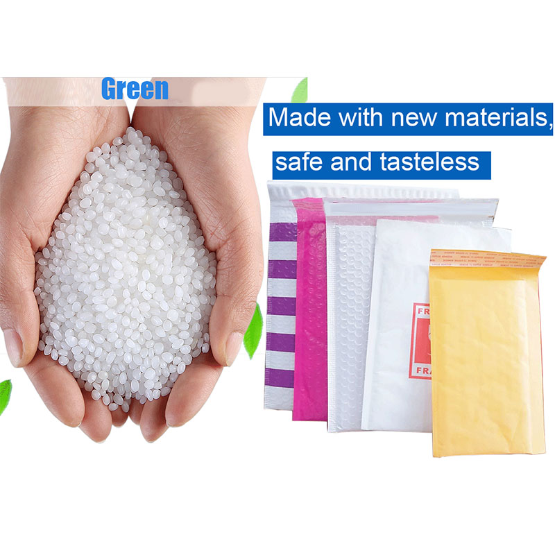 op maat gemaakte schokbestendige witte bellenmailers gewatteerde verzending envelop plastic verpakking zak