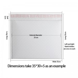 witte verzegelbare bubbelmailer wrap enveloppen poly verzendzakken met bubbelfolie wrap