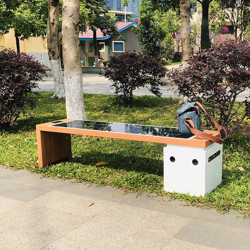 Smart Park Bench oplader voor zonne-energie