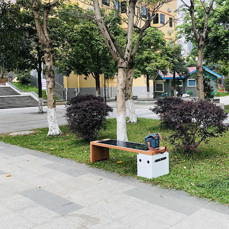 Smart Park Bench oplader voor zonne-energie