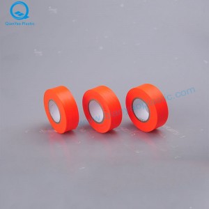 1-3 / 16'X150 '/ 300' Canada Oranje / roze PVC niet-reliëf markeertape