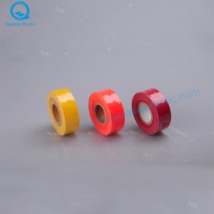 Fluorescentie Plastic effen kleur Survey Flagging Tape China Factory