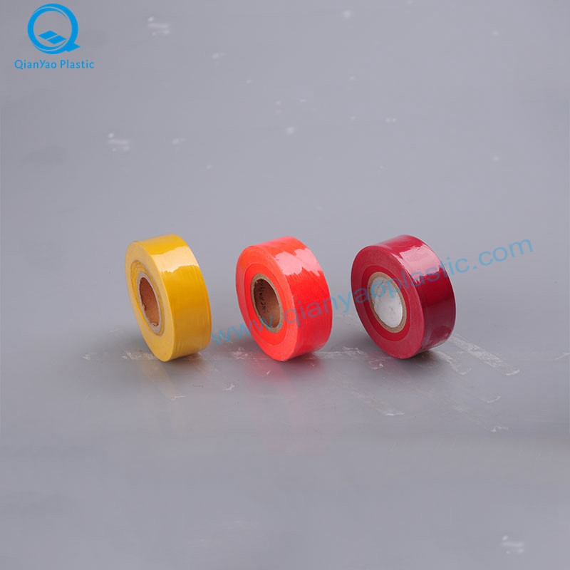 Fluorescentie Plastic effen kleur Survey Flagging Tape China Factory