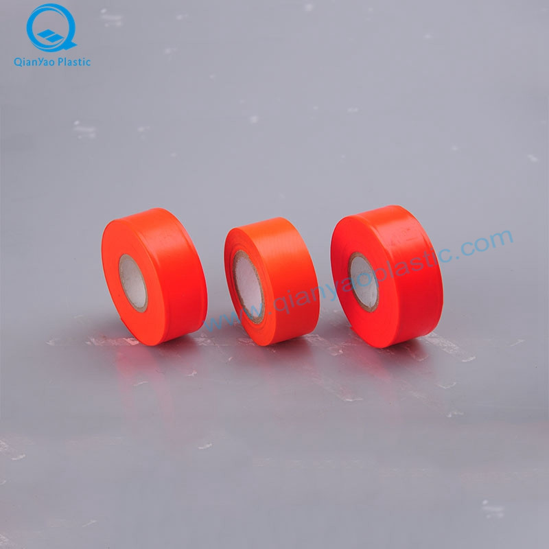 Fluorescentie Plastic effen kleur Survey Flagging Tape China Factory