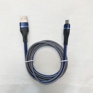Gevlochten snel opladen Platte aluminium behuizing Flex buigen Zonder wirwar USB-gegevenskabel voor micro-USB, Type C, iPhone bliksem opladen en synchroniseren
