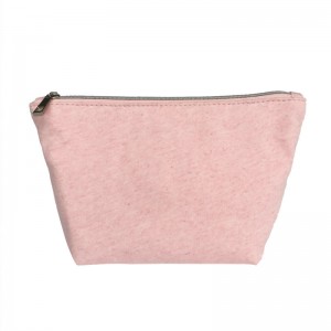 Duurzame draagbare kleine cosmetische tas met natuurlijke vezelrits