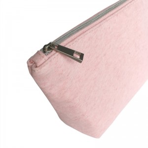 Duurzame draagbare kleine cosmetische tas met natuurlijke vezelrits