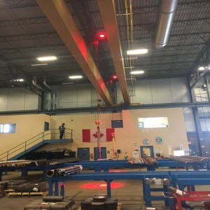Crane Safet Light Red of Blue voor magazijn