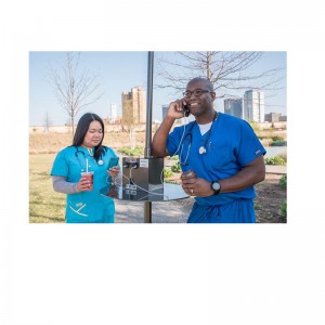 Laadstation op zonne-energie Mobiele telefoon Oplaadstation Gebruik buitenshuis