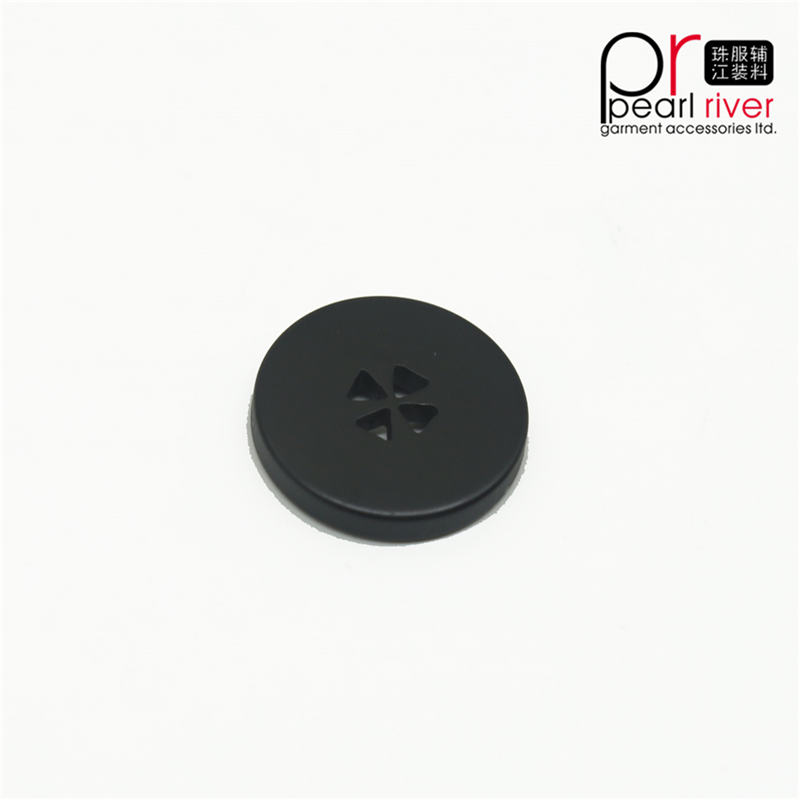 Nieuwste goede kwaliteit zwarte kleur ronde kledingknop