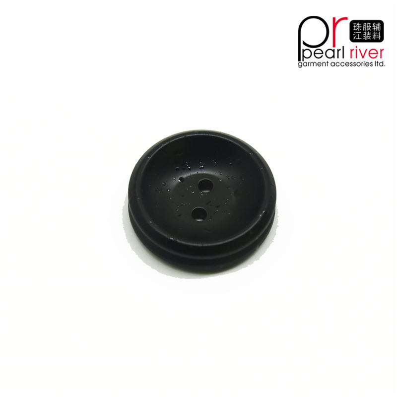 Nieuwste goede kwaliteit zwarte kleur ronde kledingknop
