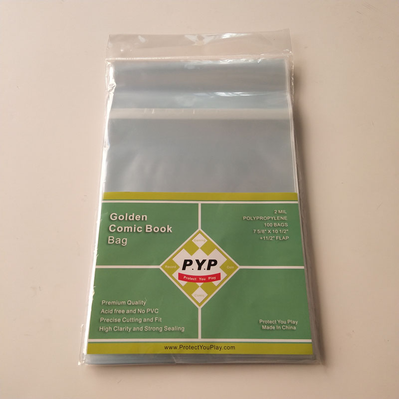 Kristalheldere 2 ml poly hersluitbare gouden stripboekentas