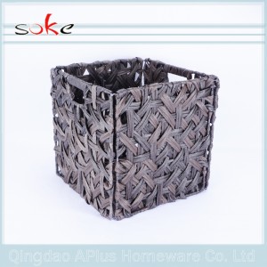 rieten stapelbare rotan opbergmand