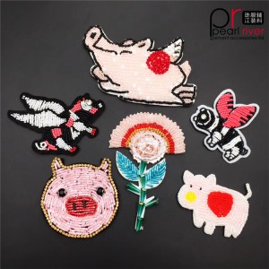 Eco-vriendelijke kralen Animal Dragonfly pegasus geborduurd Patch aangepast