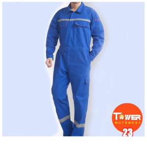 Anti-statische blauwe overall
