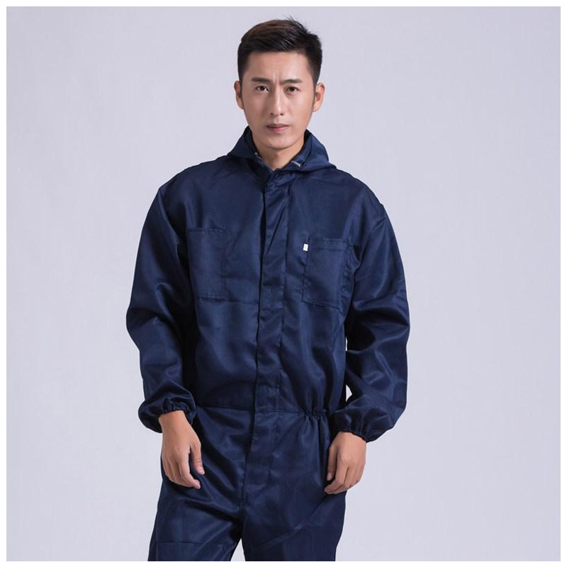 Anti-statische blauwe overall