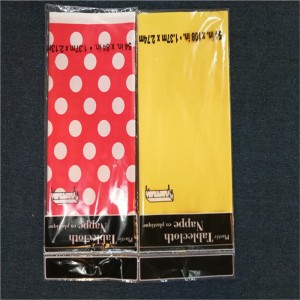 Huwelijksvieringen plastic bedrukt PEVA tafelkleed wegwerp tafelkleed servies