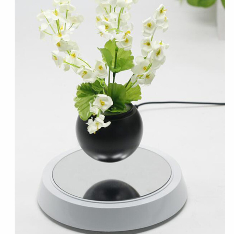 NIEUWE 360 roterende maglev drijvende levitatie lucht vijver planter pot bonsai