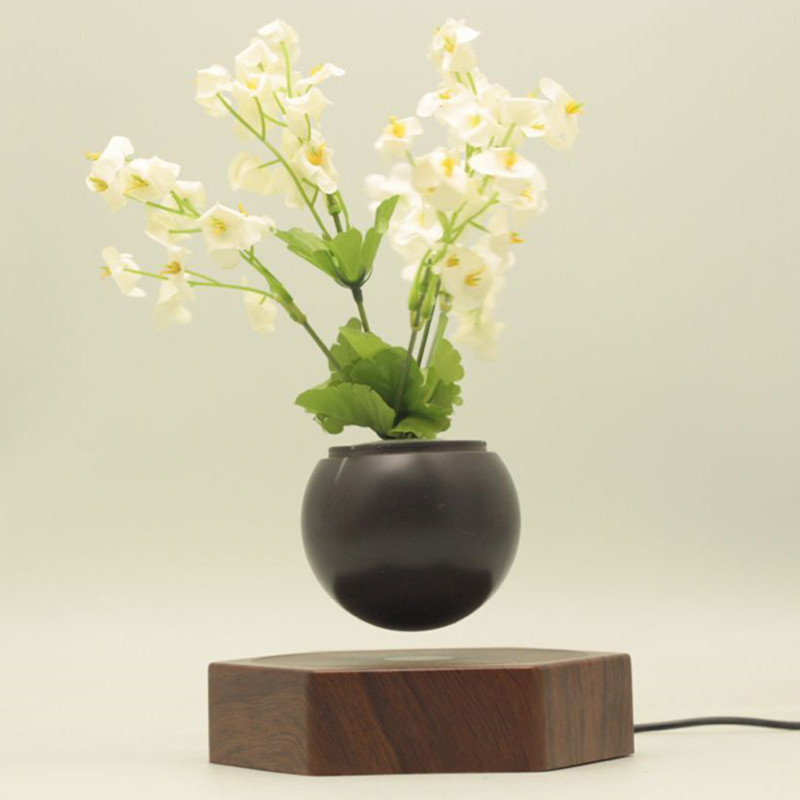 houten magnetische zwevende drijvende lucht bonsai potplant PA-0720