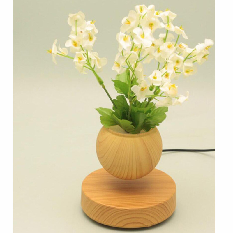 houten ronde basis magnetische zwevende drijvende lucht bonsai vijver pot bloempot