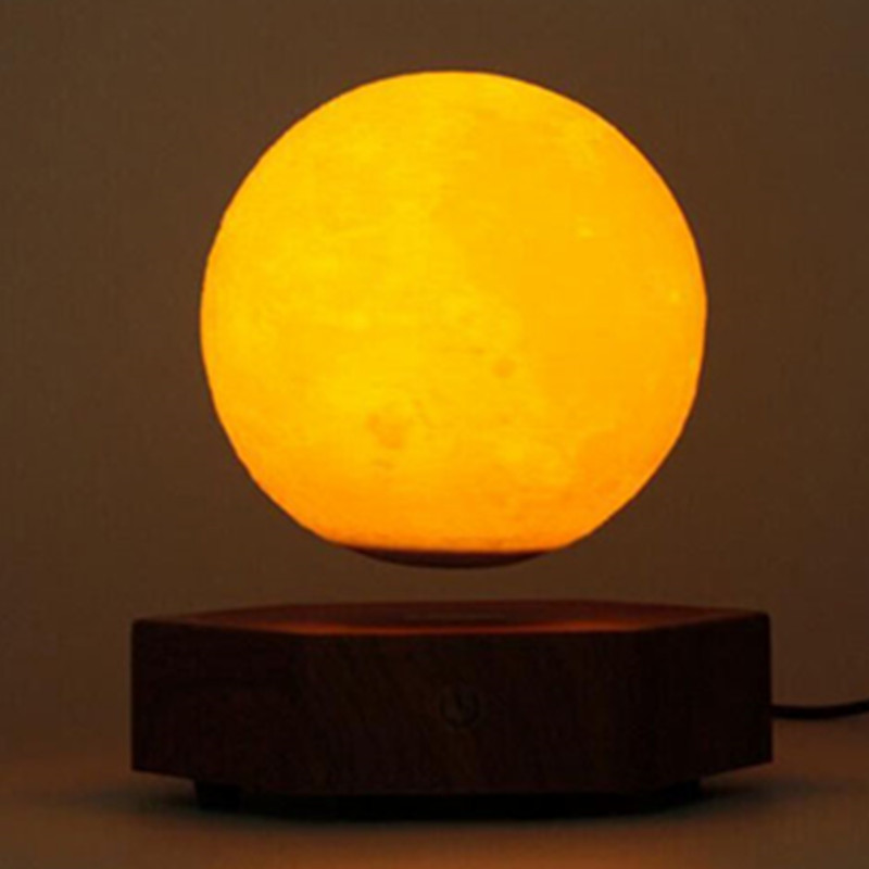 nieuwe houten voet magnetische levitatie levitatie maan PA-1008 zwevende maanlamp