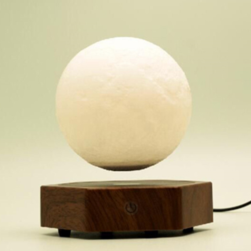 nieuwe houten voet magnetische levitatie levitatie maan PA-1008 zwevende maanlamp