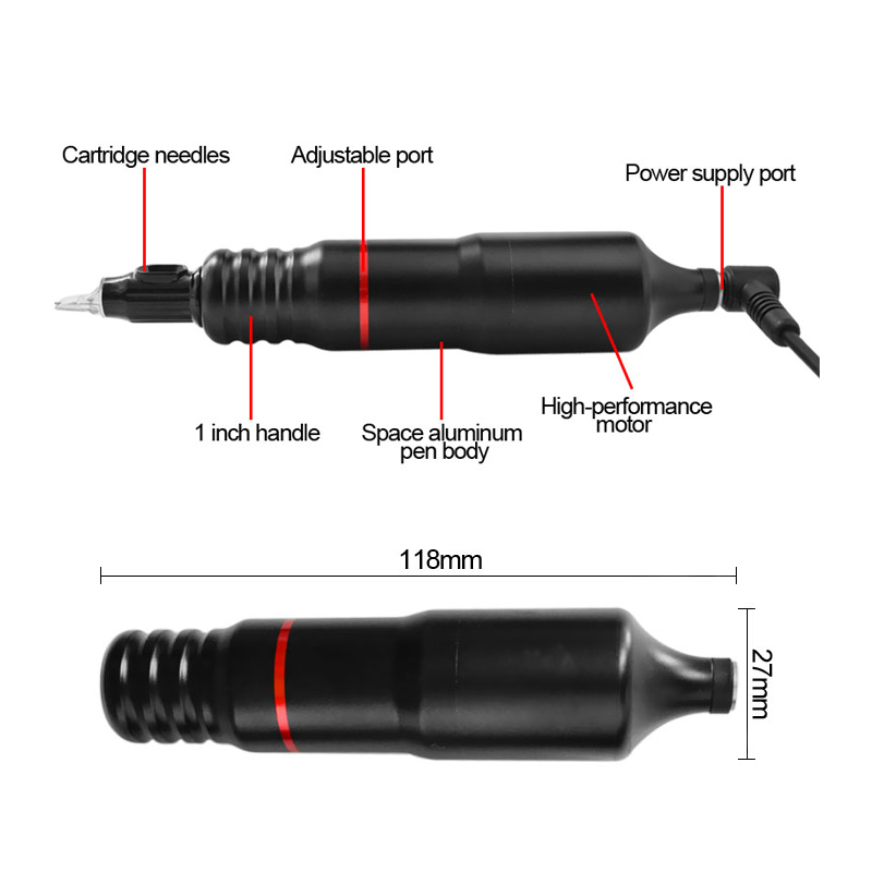 Make-up tattoo machine Pen Permanente make-up Lip Wenkbrauw Eyeliner Microblading Sterke kracht voor voeding met tattoo naalden