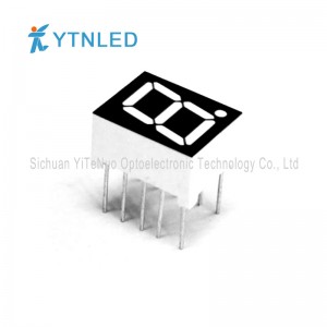 0,39 inch rood 1 cijfer 7 segmenten LED-display, digitale buis