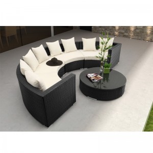 Comfortabele sectionele hoek buitenzitplaatsen