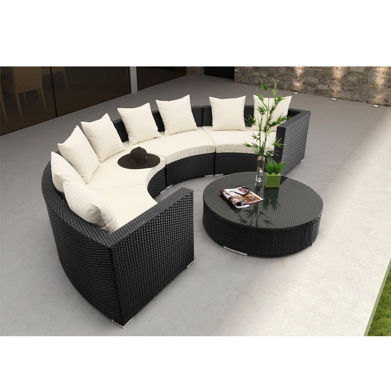Comfortabele sectionele hoek buitenzitplaatsen