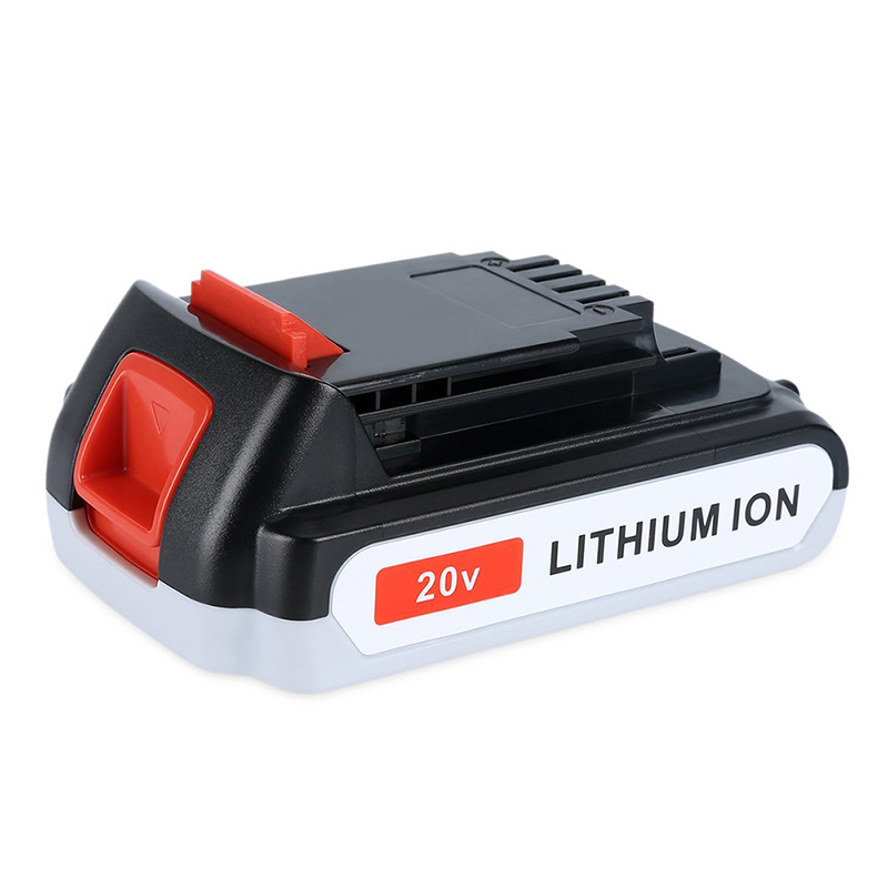 Li-ion 2000mAh 20V vervangende draadloze batterijen voor Black u0026 Decker LB20, LBX20, LBX4020, LB2X4020 Gereedschap