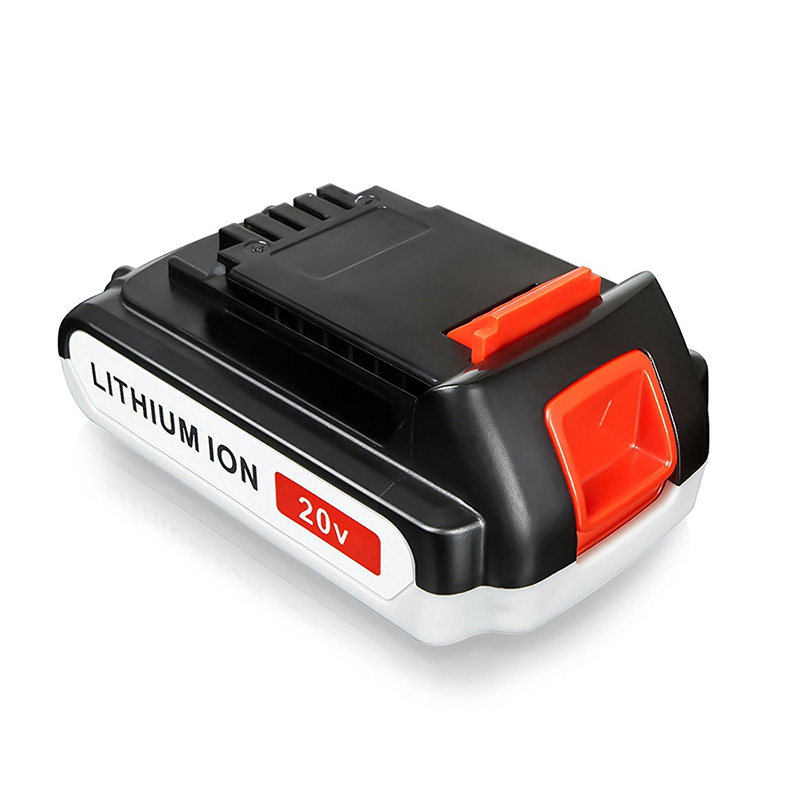 Li-ion 2000mAh 20V vervangende draadloze batterijen voor Black u0026 Decker LB20, LBX20, LBX4020, LB2X4020 Gereedschap