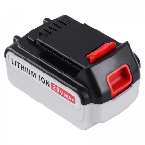 Li-ion 20V 5000mAh vervangende batterijen Draadloze gereedschappen voor Black \u0026 Decker LB20, LBX20, LBX4020, LB2X4020