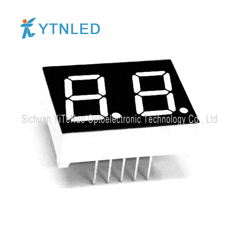 0,5 inch 2-cijferig rood 7-segment LED-display, digitale buis