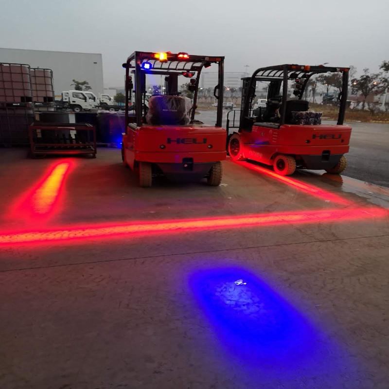 Nieuwe stijl LED vorkheftruck rood zonelicht voor magazijn