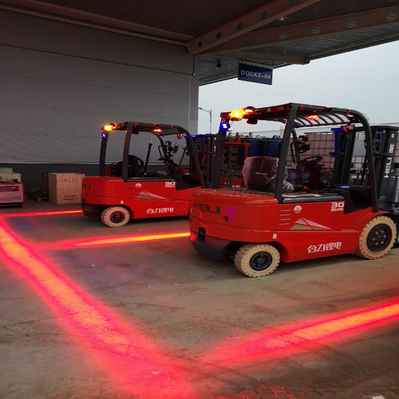 Nieuwe stijl LED vorkheftruck rood zonelicht voor magazijn